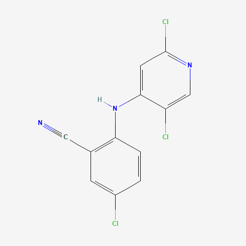 5-chloro-2-[(2,5-dichloropyridin-4-yl)amino]benzonitrile (CAS: 1224888-05-4) - Related Chemical Product