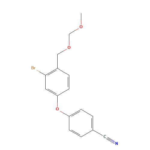 4-[3-bromo-4-(methoxymethoxymethyl)phenoxy]benzonitrile (CAS: 906673-50-5) - Related Chemical Product