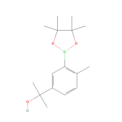 2-[4-methyl-3-(4,4,5,5-tetramethyl-1,3,2-dioxaborolan-2-yl)phenyl]propan-2-ol (CAS: 1345961-02-5) - Related Chemical Product