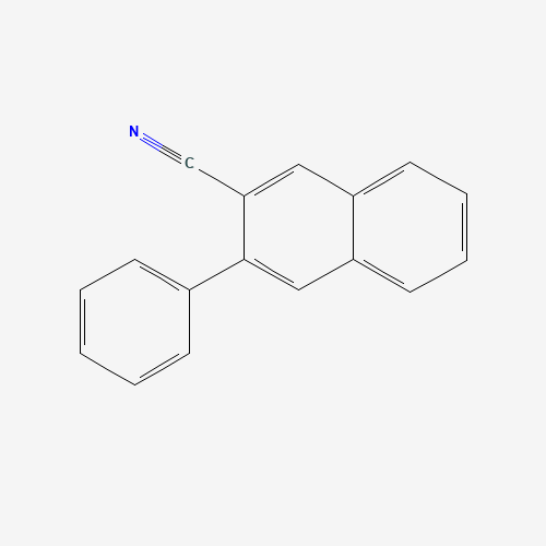 3-phenylnaphthalene-2-carbonitrile (CAS: 68376-10-3) - Chemical Structure and Molecular Formula 