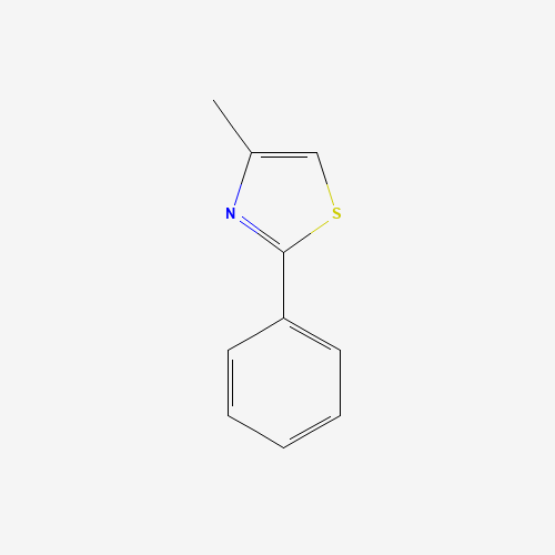 4-methyl-2-phenyl-1,3-thiazole (CAS: 1826-17-1) - Chemical Structure and Molecular Formula 