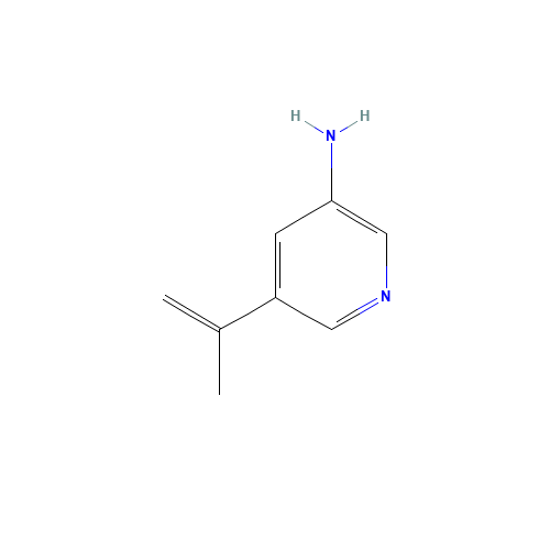 5-prop-1-en-2-ylpyridin-3-amine (CAS: 1321594-86-8) - Chemical Structure and Molecular Formula 