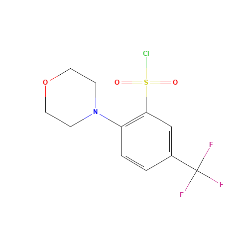 2-morpholin-4-yl-5-(trifluoromethyl)benzenesulfonyl chloride (CAS: 906352-76-9) - Related Chemical Product