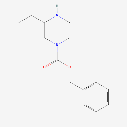 benzyl 3-ethylpiperazine-1-carboxylate (CAS: 1031927-01-1) - Chemical Structure and Molecular Formula 