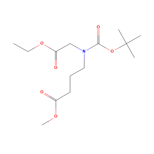 methyl 4-[(2-ethoxy-2-oxoethyl)-[(2-methylpropan-2-yl)oxycarbonyl]amino]butanoate (CAS: 1256633-34-7) - Related Chemical Product