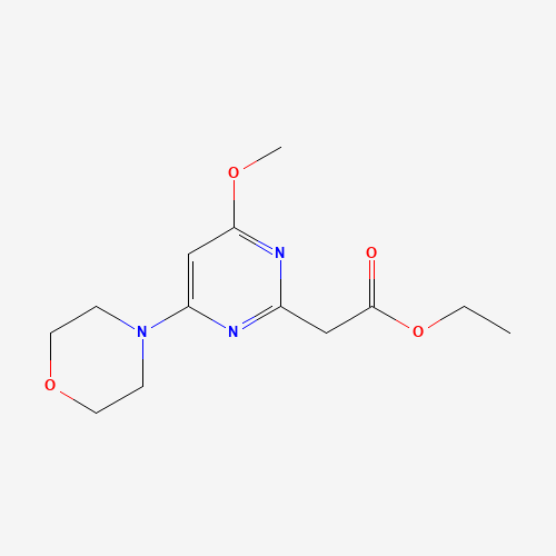 ethyl 2-(4-methoxy-6-morpholin-4-ylpyrimidin-2-yl)acetate (CAS: 1384082-32-9) - Related Chemical Product