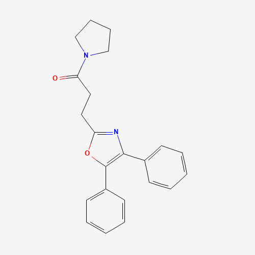 3-(4,5-diphenyl-1,3-oxazol-2-yl)-1-pyrrolidin-1-ylpropan-1-one (CAS: 34015-93-5) - Related Chemical Product