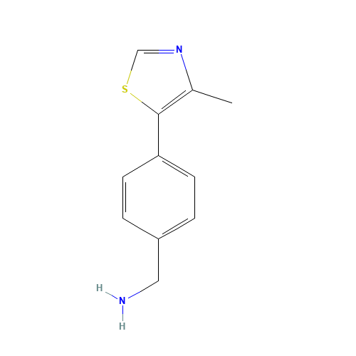 [4-(4-methyl-1,3-thiazol-5-yl)phenyl]methanamine (CAS: 1448189-30-7) - Related Chemical Product