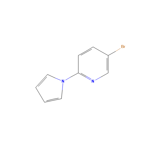 5-bromo-2-pyrrol-1-ylpyridine (CAS: 383142-29-8) - Chemical Structure and Molecular Formula 