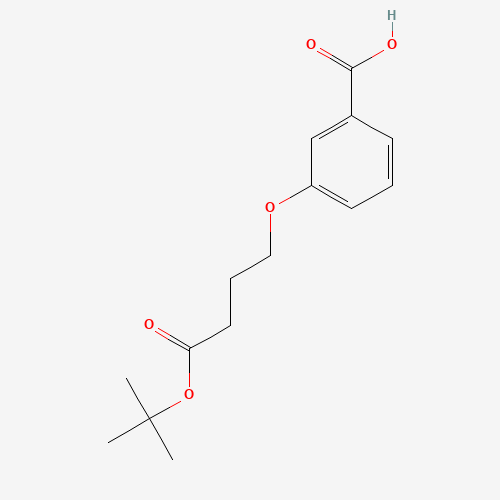3-[4-[(2-methylpropan-2-yl)oxy]-4-oxobutoxy]benzoic acid (CAS: 1448189-95-4) - Related Chemical Product