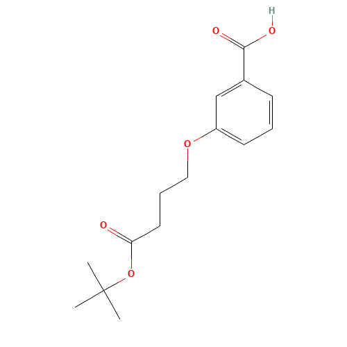 3-[4-[(2-methylpropan-2-yl)oxy]-4-oxobutoxy]benzoic acid (CAS: 1448189-95-4) - Related Chemical Product