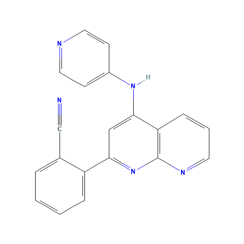 2-[4-(pyridin-4-ylamino)-1,8-naphthyridin-2-yl]benzonitrile (CAS: 1330531-95-7) - Related Chemical Product