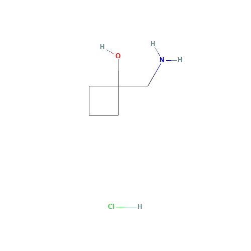 1-(aminomethyl)cyclobutan-1-ol;hydrochloride (CAS: 911060-81-6) - Chemical Structure and Molecular Formula 