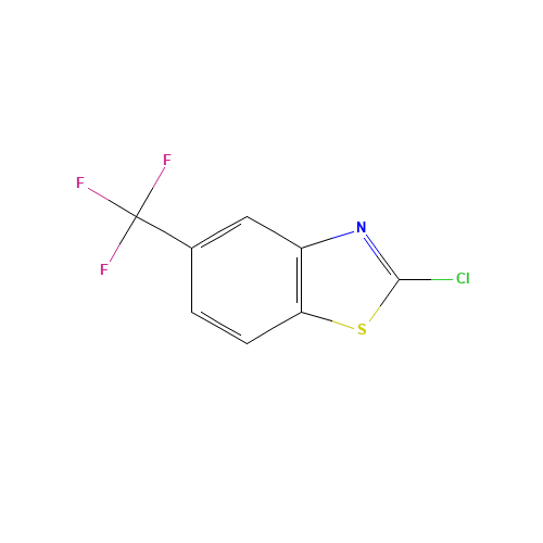 2-chloro-5-(trifluoromethyl)-1,3-benzothiazole (CAS: 23420-88-4) - Chemical Structure and Molecular Formula 