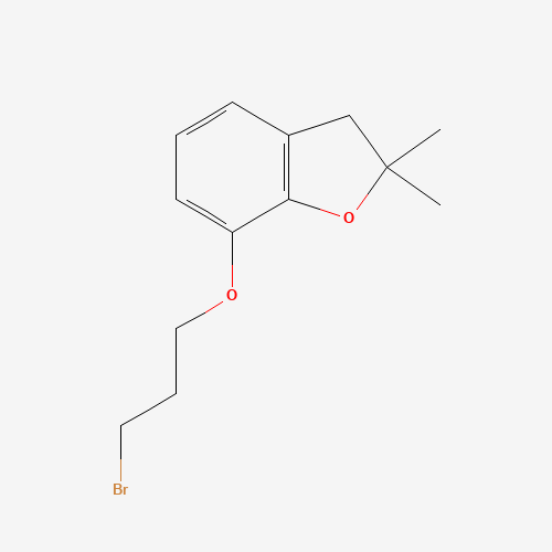 7-(3-bromopropoxy)-2,2-dimethyl-3H-1-benzofuran (CAS: 250289-95-3) - Related Chemical Product