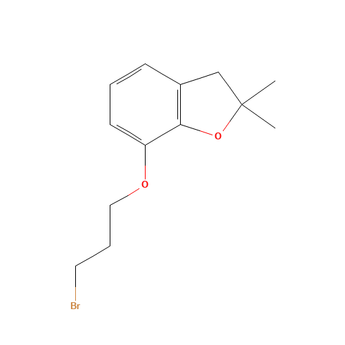 7-(3-bromopropoxy)-2,2-dimethyl-3H-1-benzofuran (CAS: 250289-95-3) - Related Chemical Product