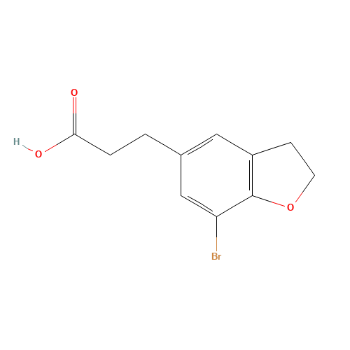 3-(7-bromo-2,3-dihydro-1-benzofuran-5-yl)propanoic acid (CAS: 196597-68-9) - Related Chemical Product