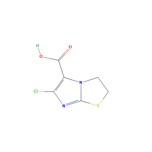 6-chloro-2,3-dihydroimidazo[2,1-b][1,3]thiazole-5-carboxylic acid (CAS: 77628-53-6) - Chemical Structure and Molecular Formula 