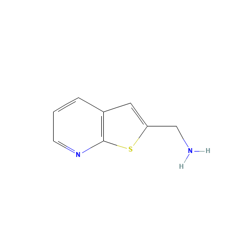 thieno[2,3-b]pyridin-2-ylmethanamine (CAS: 933751-19-0) - Chemical Structure and Molecular Formula 