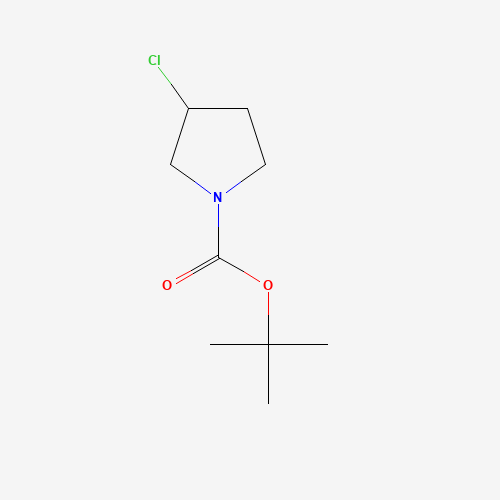 tert-butyl 3-chloropyrrolidine-1-carboxylate (CAS: 1289386-88-4) - Chemical Structure and Molecular Formula 