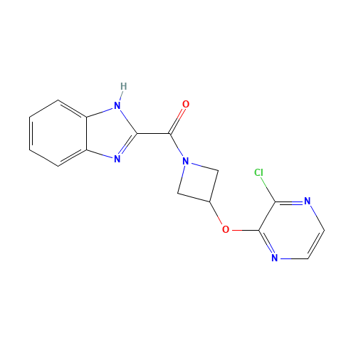 1H-benzimidazol-2-yl-[3-(3-chloropyrazin-2-yl)oxyazetidin-1-yl]methanone (CAS: 1350607-24-7) - Related Chemical Product