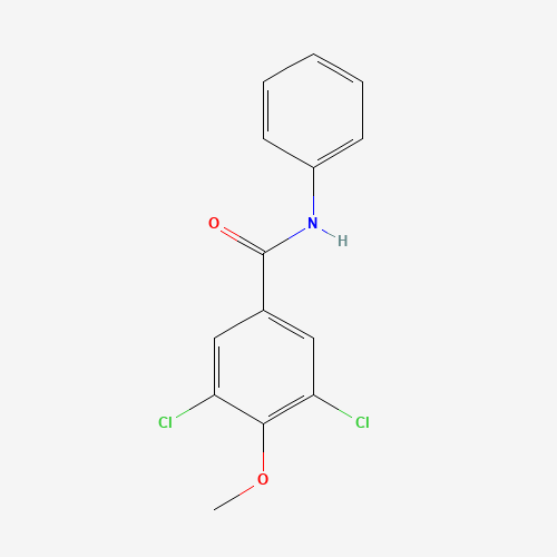 3,5-dichloro-4-methoxy-N-phenylbenzamide (CAS: 428458-98-4) - Chemical Structure and Molecular Formula 