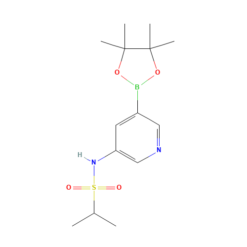 N-[5-(4,4,5,5-tetramethyl-1,3,2-dioxaborolan-2-yl)pyridin-3-yl]propane-2-sulfonamide (CAS: 1083326-57-1) - Related Chemical Product