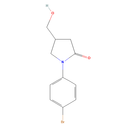 1-(4-bromophenyl)-4-(hydroxymethyl)pyrrolidin-2-one (CAS: 133749-56-1) - Related Chemical Product