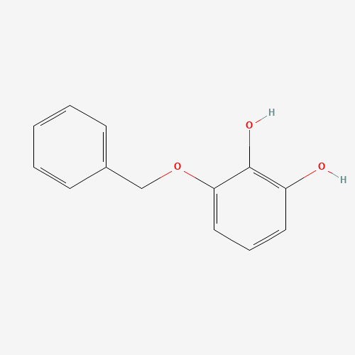 3-phenylmethoxybenzene-1,2-diol (CAS: 52800-47-2) - Chemical Structure and Molecular Formula 