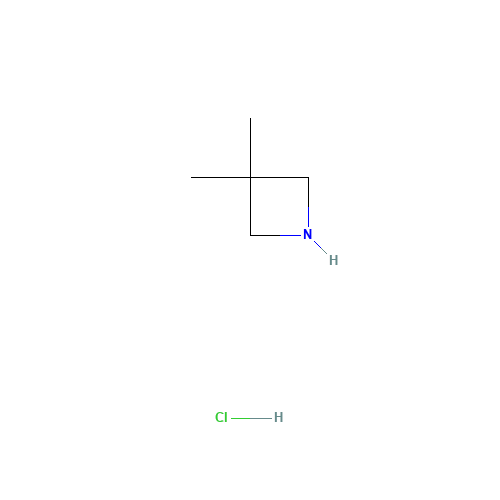 3,3-dimethylazetidine;hydrochloride (CAS: 89381-03-3) - Chemical Structure and Molecular Formula 
