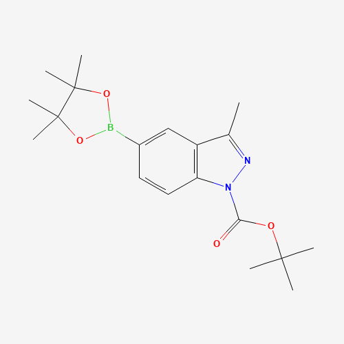 tert-butyl 3-methyl-5-(4,4,5,5-tetramethyl-1,3,2-dioxaborolan-2-yl)indazole-1-carboxylate (CAS: 864770-82-1) - Related Chemical Product