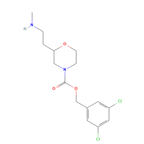 (3,5-dichlorophenyl)methyl 2-[2-(methylamino)ethyl]morpholine-4-carboxylate (CAS: 1613513-10-2) - Related Chemical Product