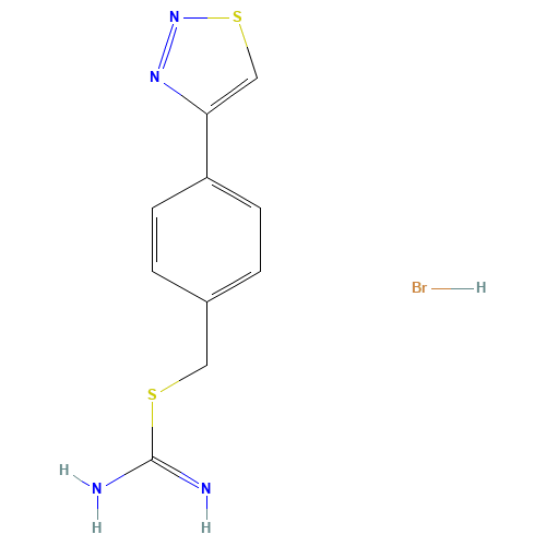 [4-(thiadiazol-4-yl)phenyl]methyl carbamimidothioate;hydrobromide (CAS: 253586-55-9) - Related Chemical Product