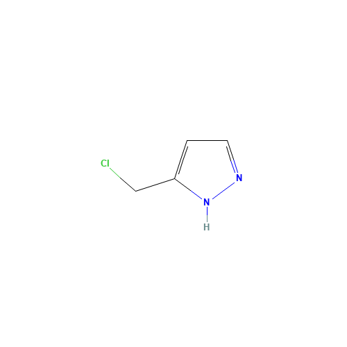 5-(chloromethyl)-1H-pyrazole (CAS: 23784-89-6) - Chemical Structure and Molecular Formula 