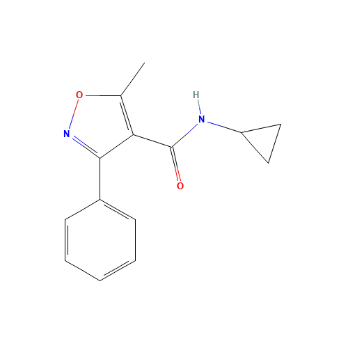 N-cyclopropyl-5-methyl-3-phenyl-1,2-oxazole-4-carboxamide (CAS: 352705-11-4) - Related Chemical Product