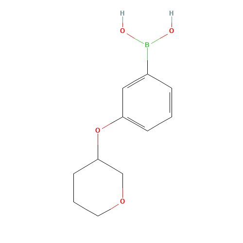 [3-(oxan-3-yloxy)phenyl]boronic acid (CAS: 1350316-76-5) - Related Chemical Product