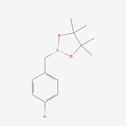 2-[(4-bromophenyl)methyl]-4,4,5,5-tetramethyl-1,3,2-dioxaborolane (CAS: 477841-90-0) - Related Chemical Product