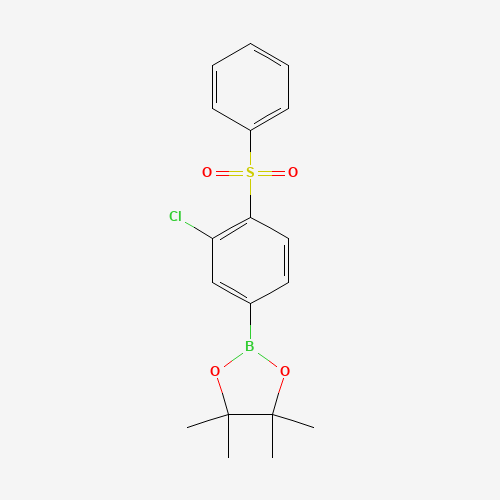 2-[4-(benzenesulfonyl)-3-chlorophenyl]-4,4,5,5-tetramethyl-1,3,2-dioxaborolane (CAS: 1361216-02-5) - Related Chemical Product