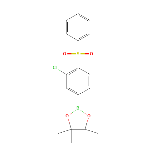 2-[4-(benzenesulfonyl)-3-chlorophenyl]-4,4,5,5-tetramethyl-1,3,2-dioxaborolane (CAS: 1361216-02-5) - Related Chemical Product