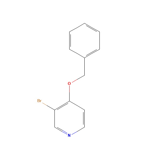 3-bromo-4-phenylmethoxypyridine (CAS: 1019767-63-5) - Chemical Structure and Molecular Formula 