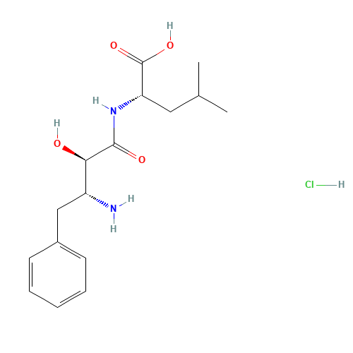2-[(3-amino-2-hydroxy-4-phenylbutanoyl)amino]-4-methylpentanoic acid;hydrochloride (CAS: 100992-60-7) - Related Chemical Product