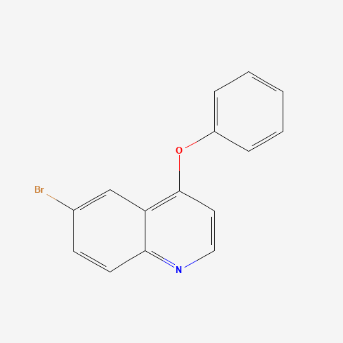 6-bromo-4-phenoxyquinoline (CAS: 879324-21-7) - Chemical Structure and Molecular Formula 