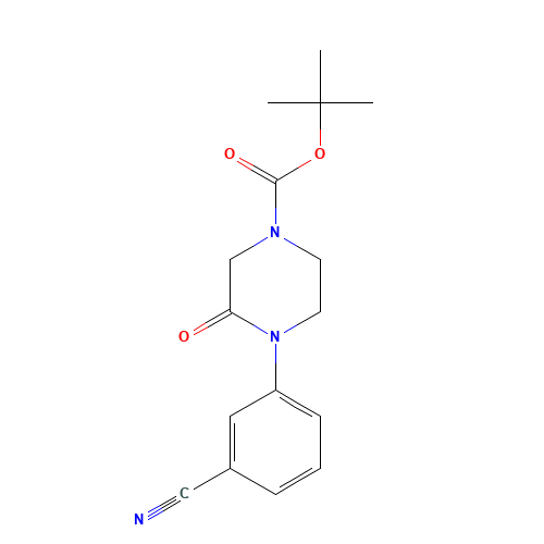 tert-butyl 4-(3-cyanophenyl)-3-oxopiperazine-1-carboxylate (CAS: 1284250-02-7) - Related Chemical Product