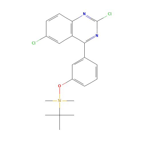 tert-butyl-[3-(2,6-dichloroquinazolin-4-yl)phenoxy]-dimethylsilane (CAS: 915693-38-8) - Related Chemical Product