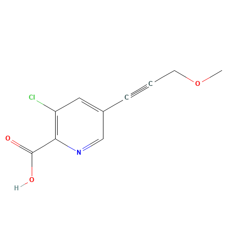 3-chloro-5-(3-methoxyprop-1-ynyl)pyridine-2-carboxylic acid (CAS: 1425842-55-2) - Related Chemical Product