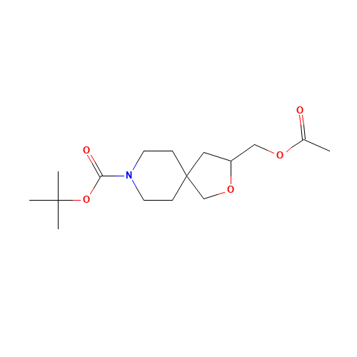 tert-butyl 3-(acetyloxymethyl)-2-oxa-8-azaspiro[4.5]decane-8-carboxylate (CAS: 1416372-24-1) - Related Chemical Product