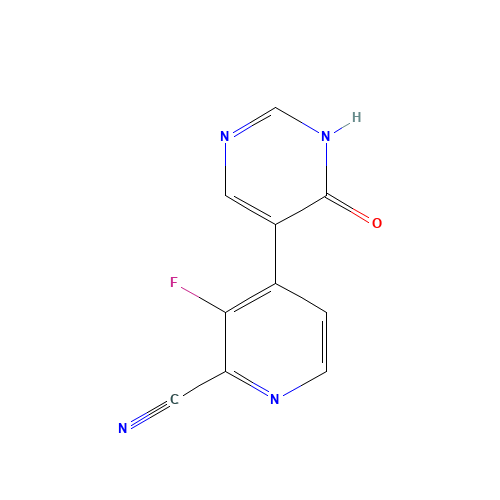 3-fluoro-4-(6-oxo-1H-pyrimidin-5-yl)pyridine-2-carbonitrile (CAS: 1428882-06-7) - Related Chemical Product