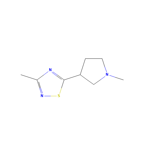 3-methyl-5-(1-methylpyrrolidin-3-yl)-1,2,4-thiadiazole (CAS: 122683-03-8) - Related Chemical Product