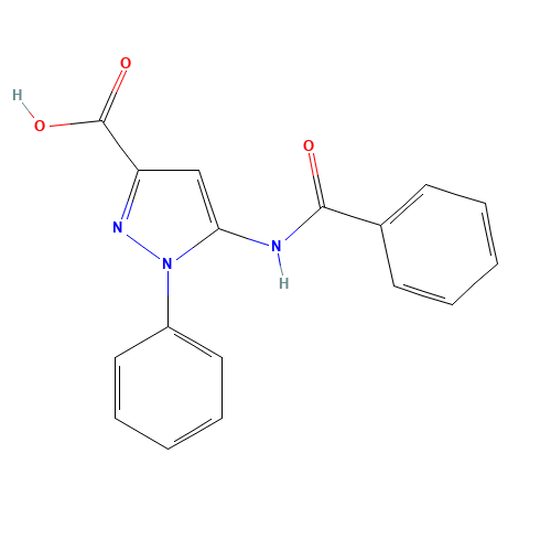 5-benzamido-1-phenylpyrazole-3-carboxylic acid (CAS: 1391944-68-5) - Related Chemical Product