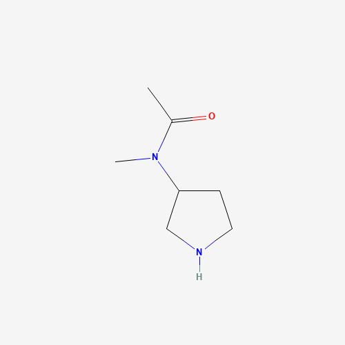 N-methyl-N-pyrrolidin-3-ylacetamide (CAS: 79286-87-6) - Chemical Structure and Molecular Formula 